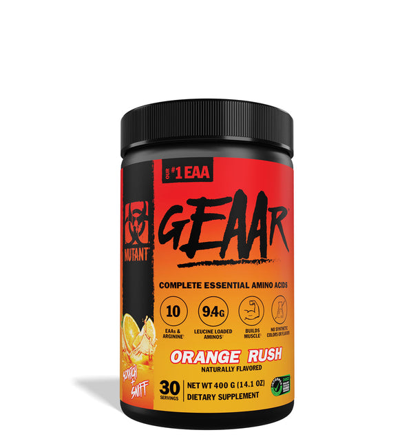 Mutant GEAAR 400g Orange Rush | Top Rated Sport and Fitness at MySupplementShop.co.uk