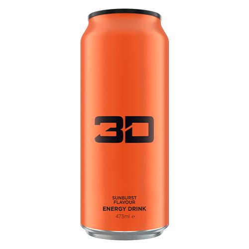 3D Energy Drink 12x473ml 473ml Erdbeerlimonade