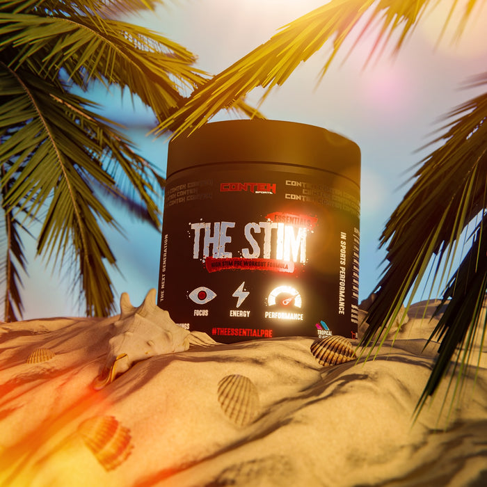 Conteh Sports The Stim Pre-Workout 255g - High-Stimulant Daily Driver for Energy, Focus, and Endurance