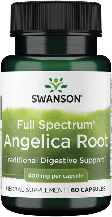 Swanson Full Spectrum Angelica Root, 400mg - 60 caps - Health and Wellbeing at MySupplementShop by Swanson