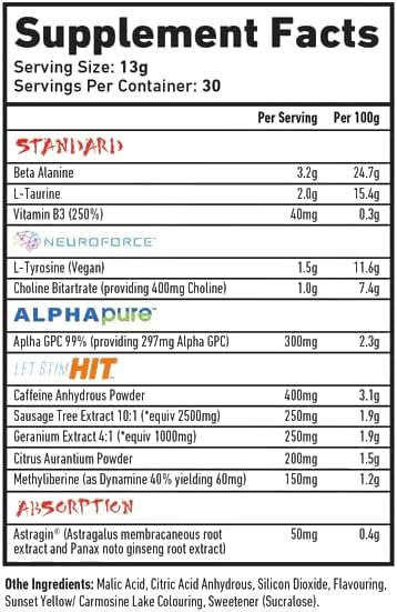 TWP LFT SHT V2 Stim Pre-Workout 390g