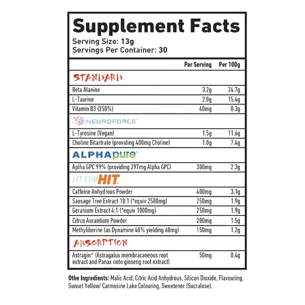 TWP LFT V2 Stim Pre-Workout 390g