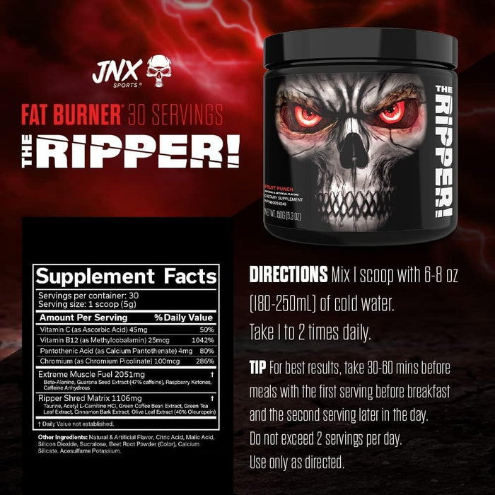 JNX Sports The Ripper!, Blutorange – 150 Gramm