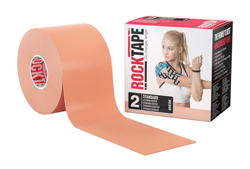 Rocktape Kinesiology Tape Beige 5cm X 5cm - Supports at MySupplementShop by Rocktape