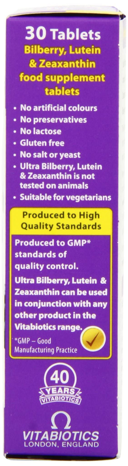 Vitabiotics Ultra Bilberry Lutein & Zeaxanthin 