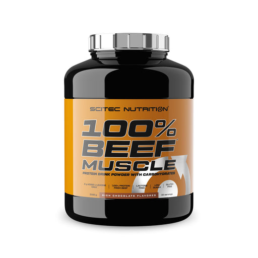 SciTec 100% Beef Muscle, Rich Chocolate Best Value Beef Proteins at MYSUPPLEMENTSHOP.co.uk