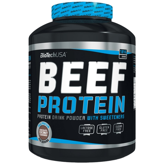 BioTechUSA Beef Protein, Strawberry - 1816 grams