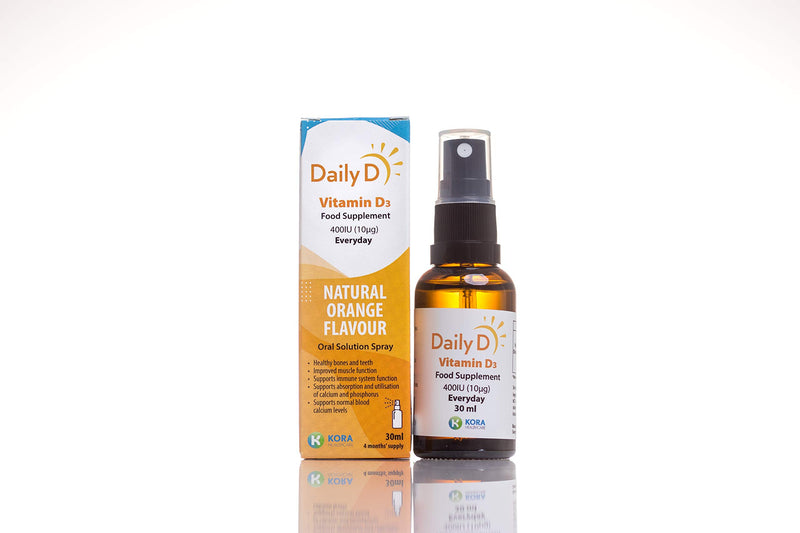 DailyD 400iu Vitamin D3 Spray - 30ml - Bone Care at MySupplementShop by K Kora Healthcare Daily D