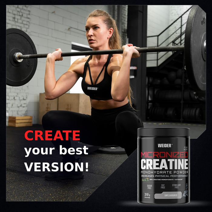 Weider Micronized Creatine, Unflavoured - 310g - Creatine at MySupplementShop by Weider