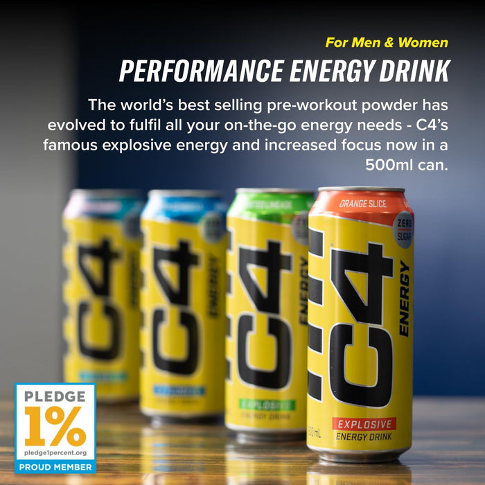 EU Cellucor C4 Carbonated 12X500ml - Energy Drinks at MySupplementShop by Cellucor