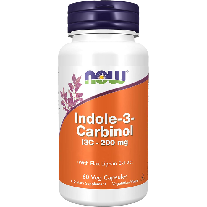 NOW Foods Indol-3-Carbinol (I3C), 200 mg – 60 Kapseln