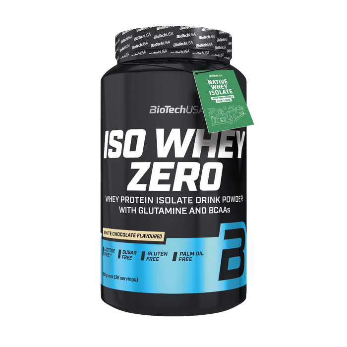 BioTechUSA Iso Whey Zero, Weiße Schokolade – 908 Gramm