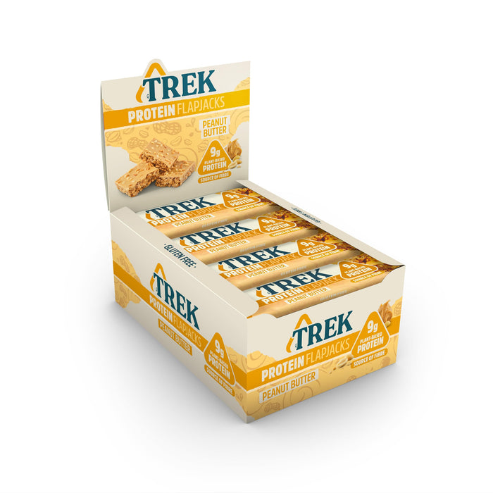 TREK Protein Flapjack 16x50g - Peanut Butter - High Protein at MySupplementShop by JC's TREK