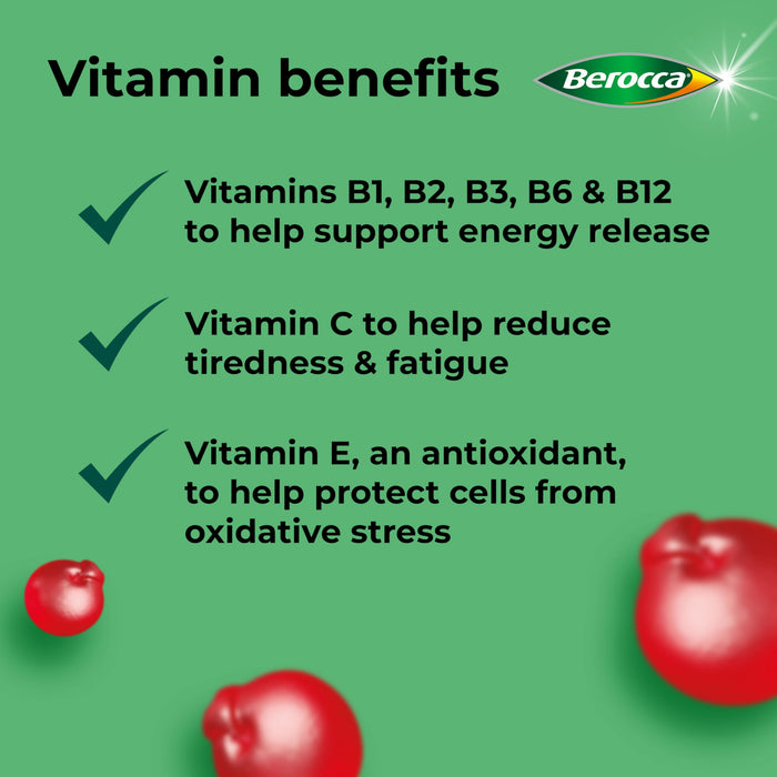 Berocca Multi-Action 60 Gummies Cherry - Adult Multi Vits at MySupplementShop by Berocca