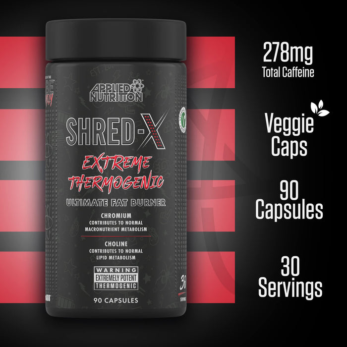 Applied Nutrition Shred-X - 90 caps - Fat Burners at MySupplementShop by Applied Nutrition