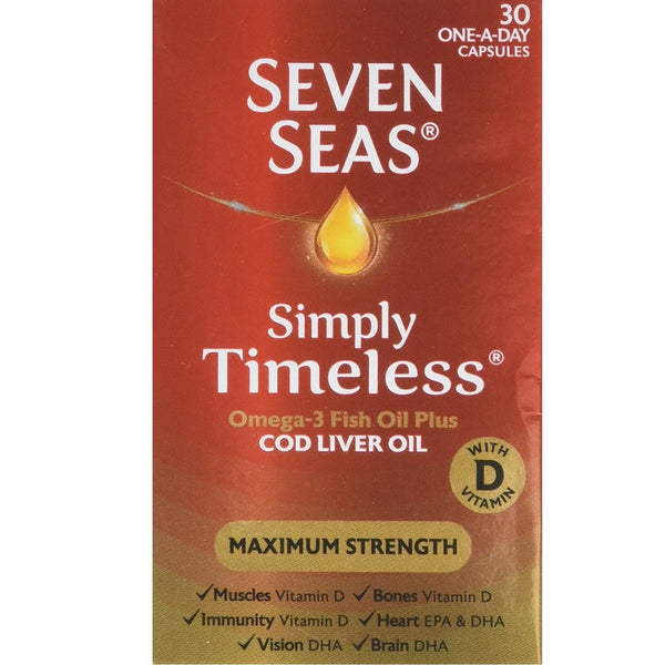 Seven Seas Cod Liver Oil 60 Capsules - Joint Care at MySupplementShop by Seven Seas