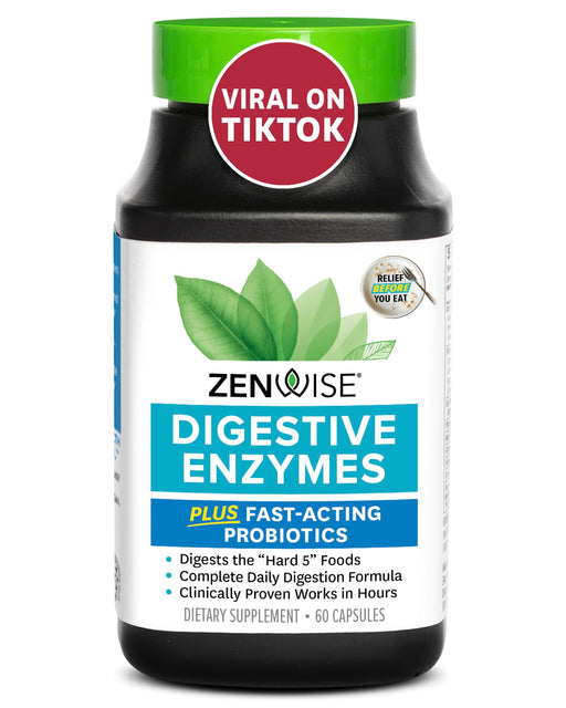 Zenwise Digestive Enzymes 60 caps - Digestive Enzyme at MySupplementShop by Zenwise