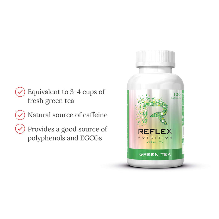 Reflex Nutrition Green Tea Extract 300mg 100 Caps - Sports Nutrition at MySupplementShop by Reflex