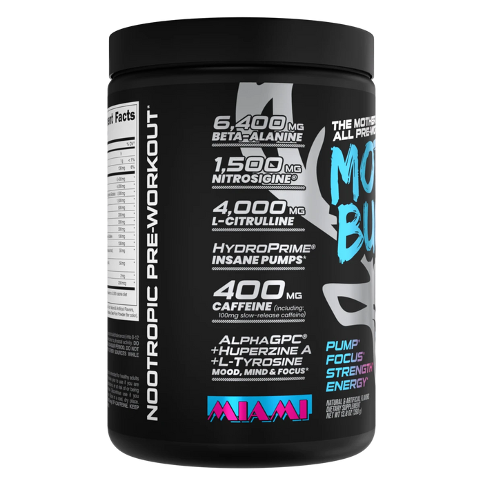 Mother Bucker Pre-Workout 400g: Ultimate Energy, Pumps, & Focus for Hardcore Athletes