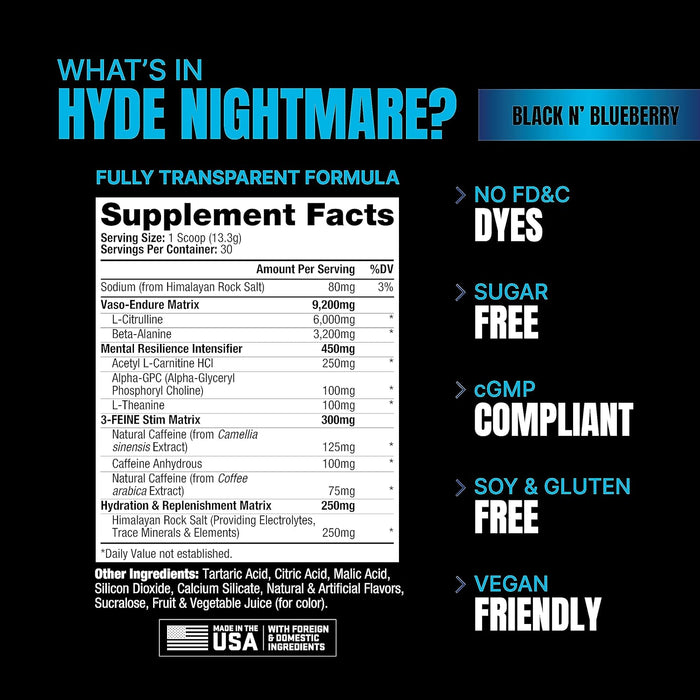 ProSupps Hyde Nightmare 312g Citron éclair