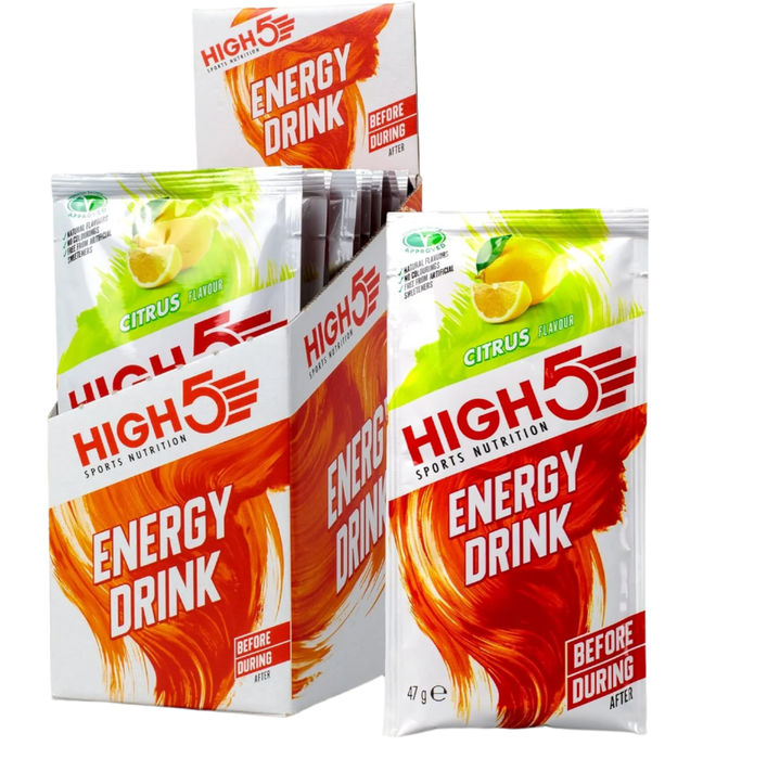 HIGH5 Energy Hydration Drink Erfrischende Mischung aus Kohlenhydraten und Elektrolyten (Beere 12 x 47 g)