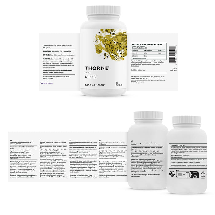 Thorne D-1000 | Premium Vitamin at MYSUPPLEMENTSHOP