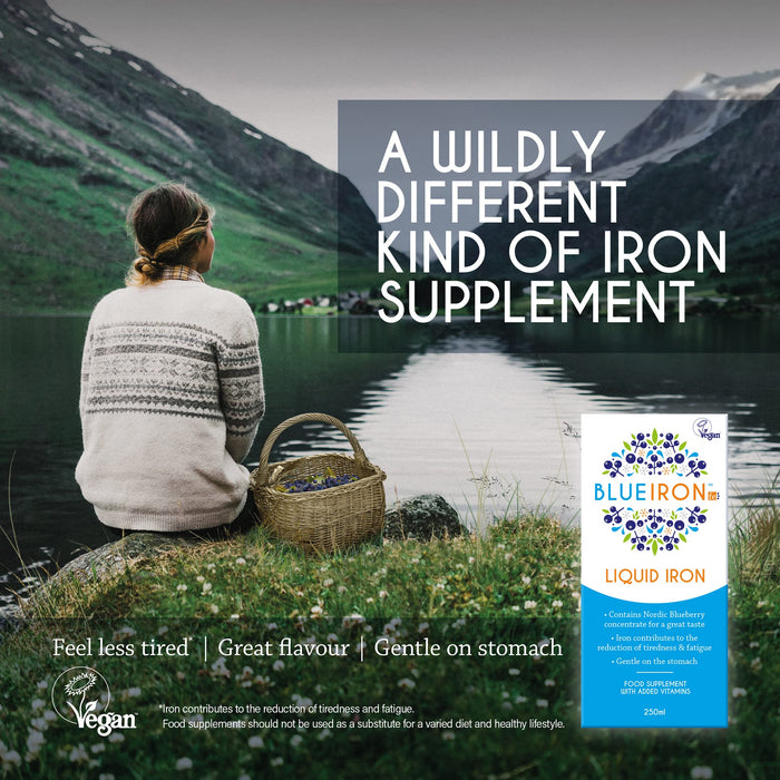 Blue Iron Food Supplement Liquid Iron With Added Vitamins