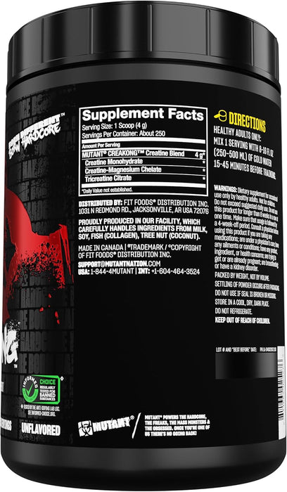 Mutant Creakong - Advanced Creatine Formula 1kg