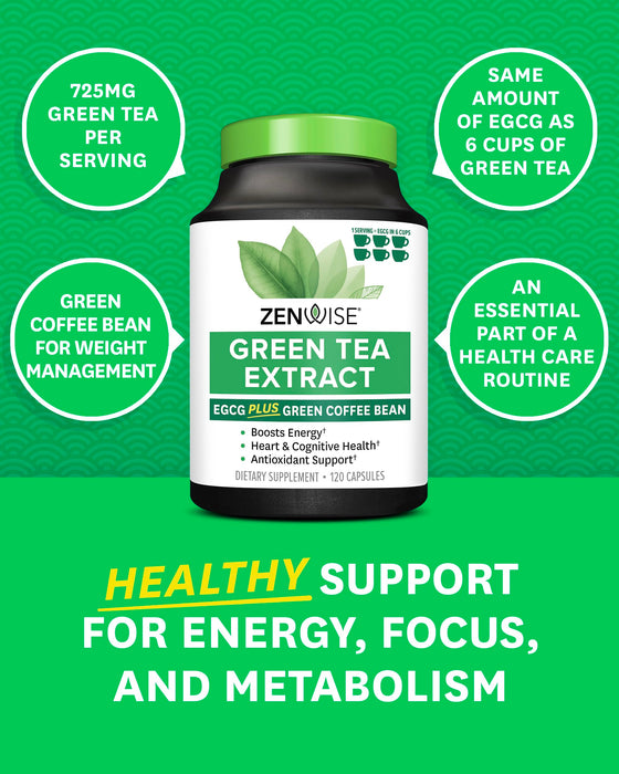 Zenwisegreen Tea Extract 120 caps - Green Tea at MySupplementShop by Zenwise