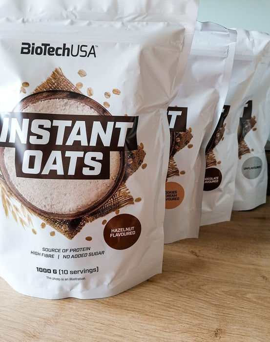 BioTechUSA Instant Oats, Hazelnut - 1000g | High-Quality Health Foods | MySupplementShop.co.uk