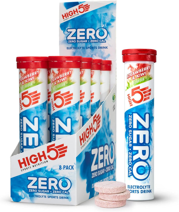 HIGH5 Zero Electrolyte Hydration Tablets Added Vitamin C (20 Count (Pack of 8))