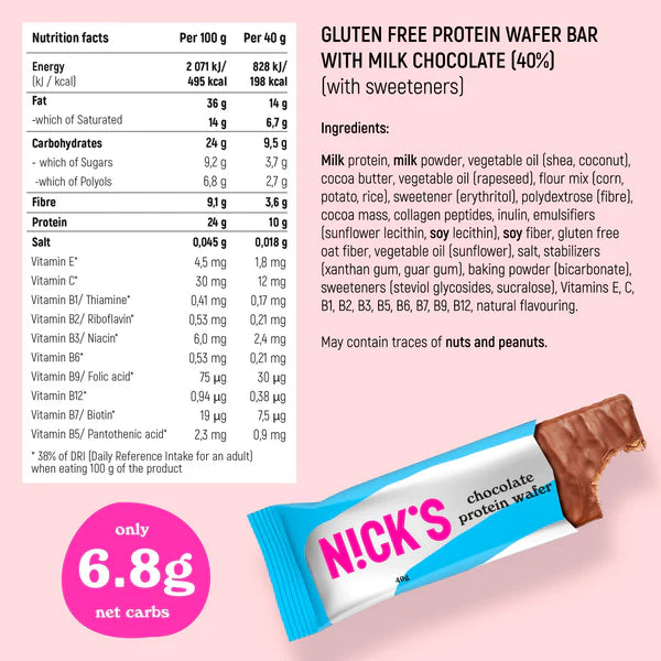 NICK's Protein Wafer 24x40g