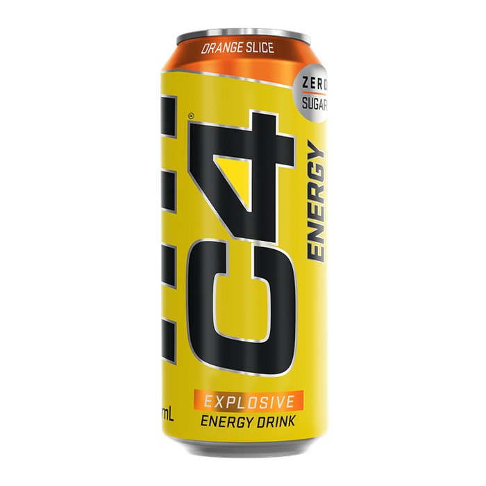 C4 Energy Drink 12x500ml (Orangenscheibe)