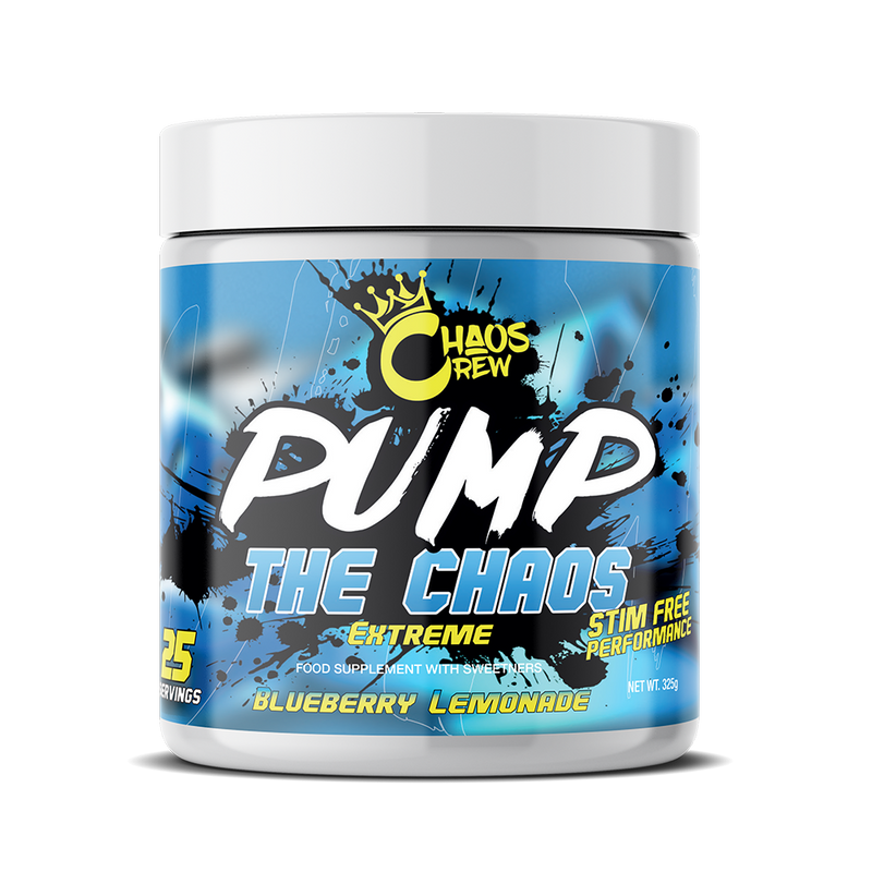 Chaos Crew Pump the Chaos Extreme 325g - Blueberry Lemonade - Sports Nutrition at MySupplementShop by Chaos Crew