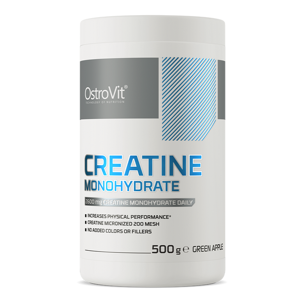 OstroVit Creatine Monohydrate 500g - Green Apple - Sports Supplements at MySupplementShop by Ostrovit