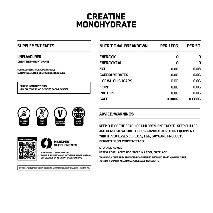 MARCHON Creatine 317g 63 Servings