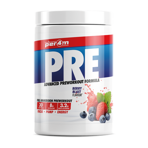 Per4m Pre Workout Stim 570g 30 Servings - Berry Blast - Pre Workout at MySupplementShop by PER4M Nutrition