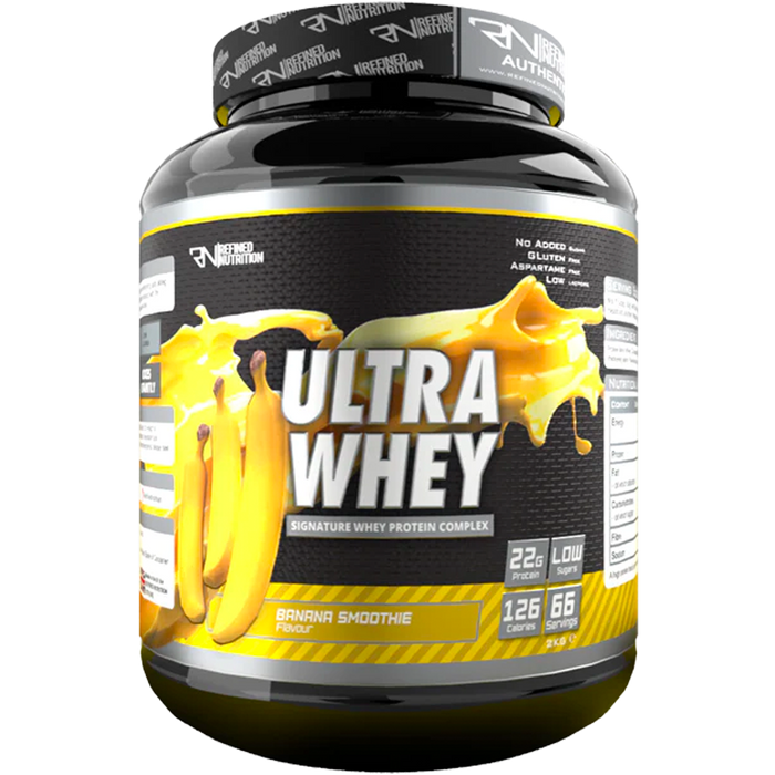 Refined Nutrition  Ultra Whey 2kg - Banana Smoothie - Sports Nutrition at MySupplementShop by Refined Nutrition