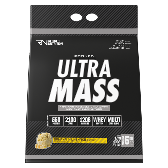 Refined Nutrition  Ultra Mass 6kg - Banana Milkshake - Sports Nutrition at MySupplementShop by Refined Nutrition