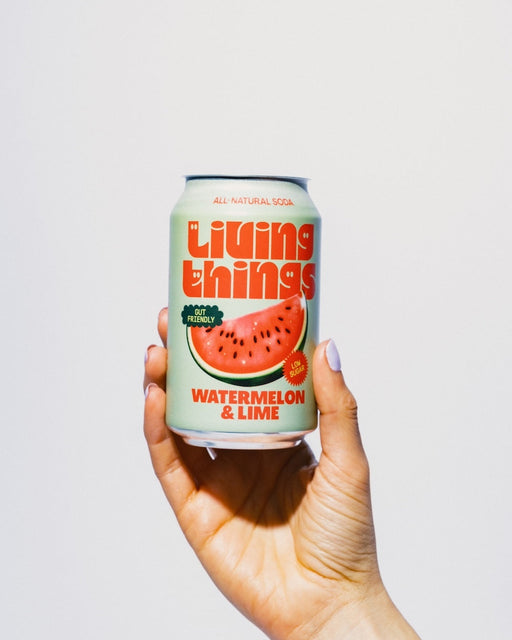 Living Things Prebiotic Drink 12x330ml - Watermelon & Lime Soda - Sports Nutrition at MySupplementShop by Living Things