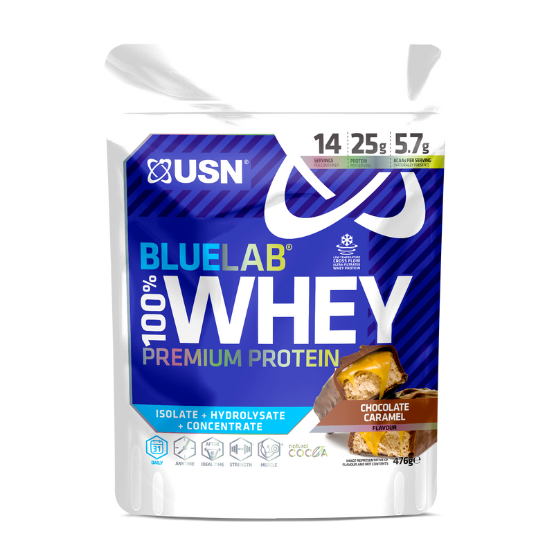 USN Blue Lab Whey 100% 476g Chocolate Caramel | Top Rated Health & Nutrition at MySupplementShop.co.uk