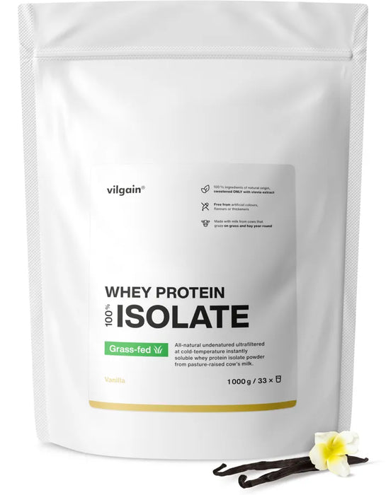 Vilgain Grass-fed Whey Protein Isolate 1000g