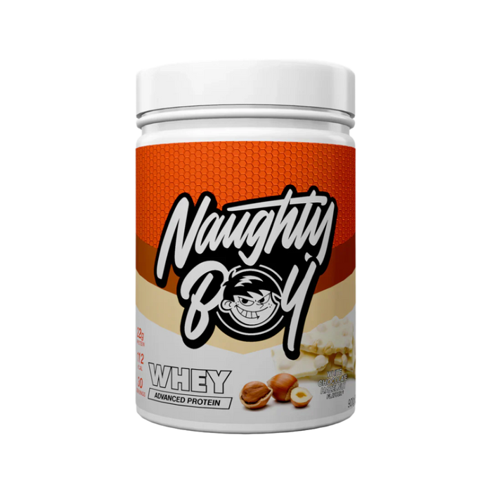 Naughty Boy Advanced Whey Protein 900g - 30 Servings (Multiple Flavours Available) - White Chocolate Hazelnut - Whey Protein at MySupplementShop by Naughty Boy