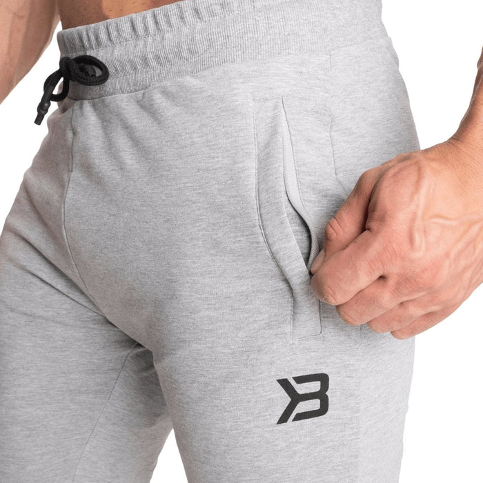 Better Bodies Tapered Joggers V2 - Light Grey - Small - Tapered Joggers at MySupplementShop by Better Bodies