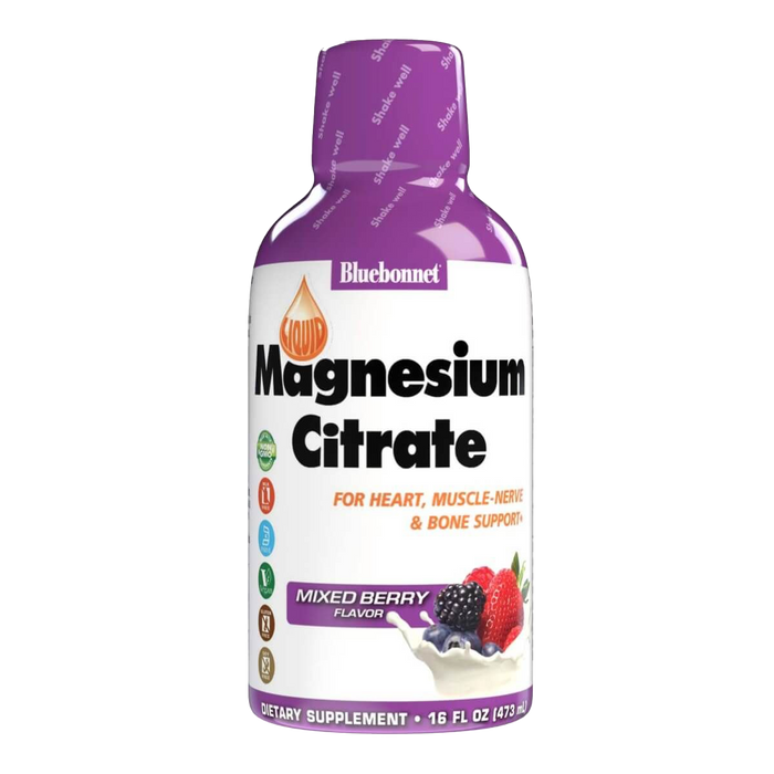 Bluebonnet Liquid Magnesium Citrate Mixed Berry 16 fl oz