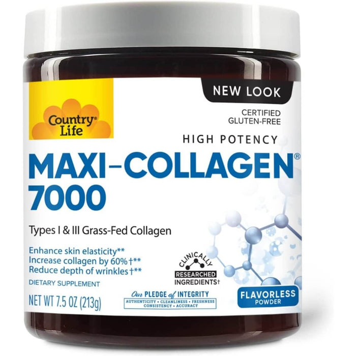 Country Life Maxi-Collagen 7000 7.5oz Powder - Skin Care at MySupplementShop by Country Life