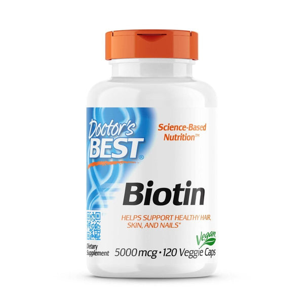 Doctor's Best Biotin 5,000mcg 120 Veggie Capsule | Premium Supplements at MYSUPPLEMENTSHOP