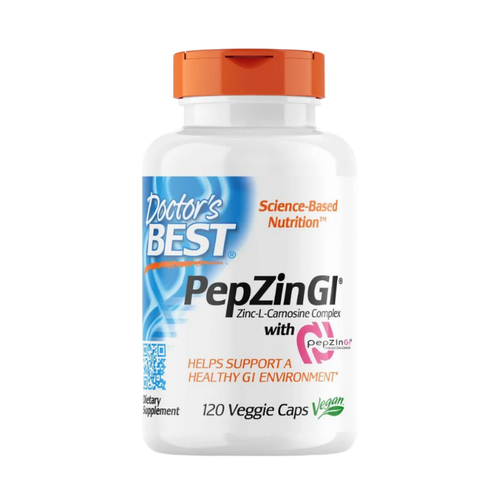 Doctor's Best PepZin GI, Zinc-L-Carnosine Complex 120 Veggie Capsules