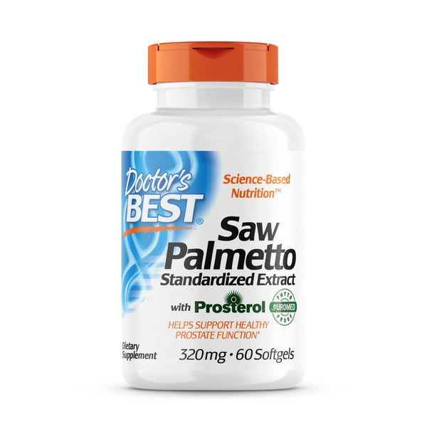 Doctor's Best Saw Palmetto with Prosterol, Standardized Extract 320 mg 60 Softgels | Premium Supplements at MYSUPPLEMENTSHOP
