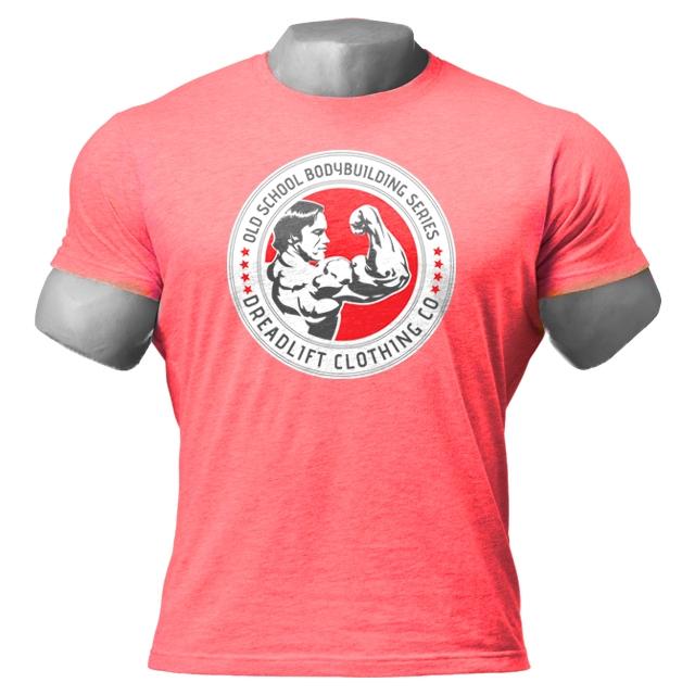 Dreadlift Oldschool Bodybuilding Tee - Red - Small - T-Shirt at MySupplementShop by Dreadlift